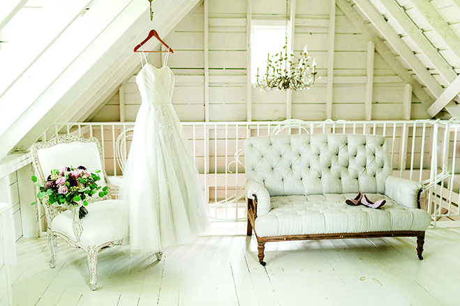 The bridal cottage at Redeemed Farm, a barn wedding venue in Minnesota