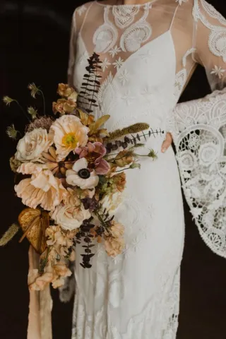 earthy bridal bouquet